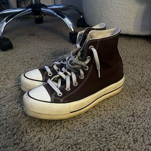 Brown Platform Converse